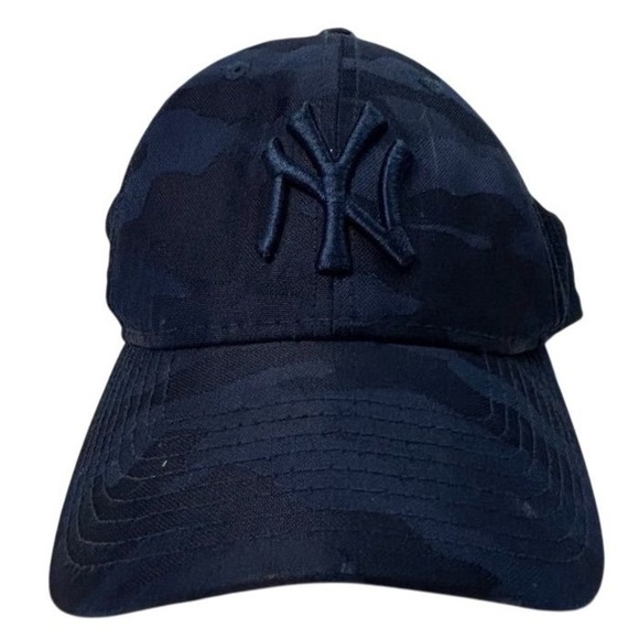 New Era 39THIRTY NY Yankees Blue Camo Stretch Fit Cap Men's S/M - Picture 3 of 13